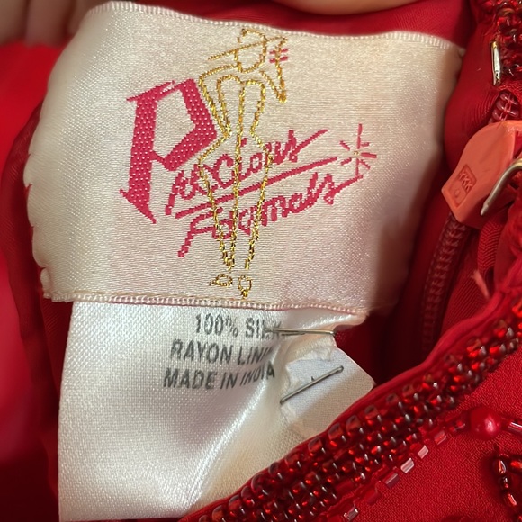 Precious Formals Red Beaded Dress - Picture 10 of 10